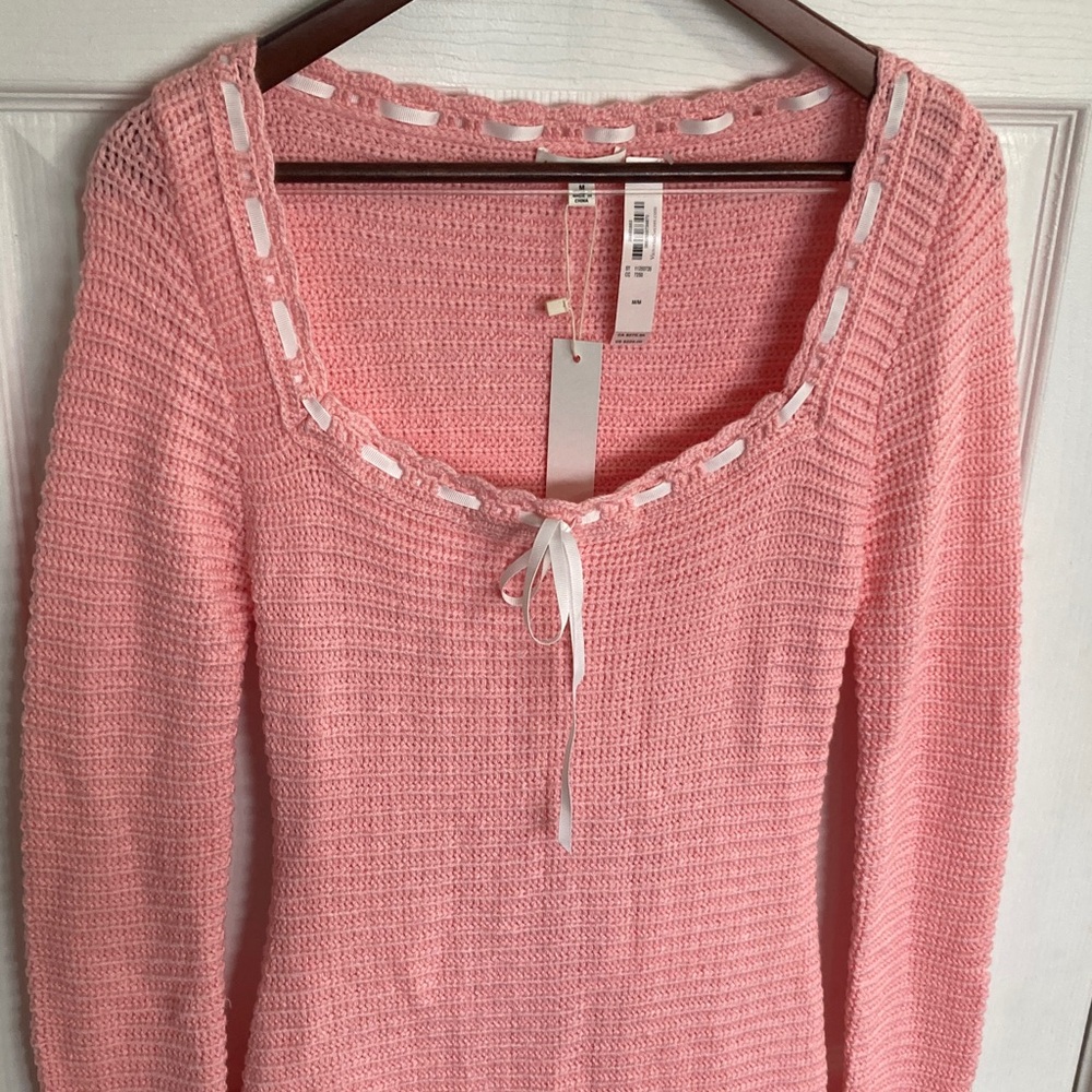 Pink Knit Sweater Dress - Picture 7 of 11